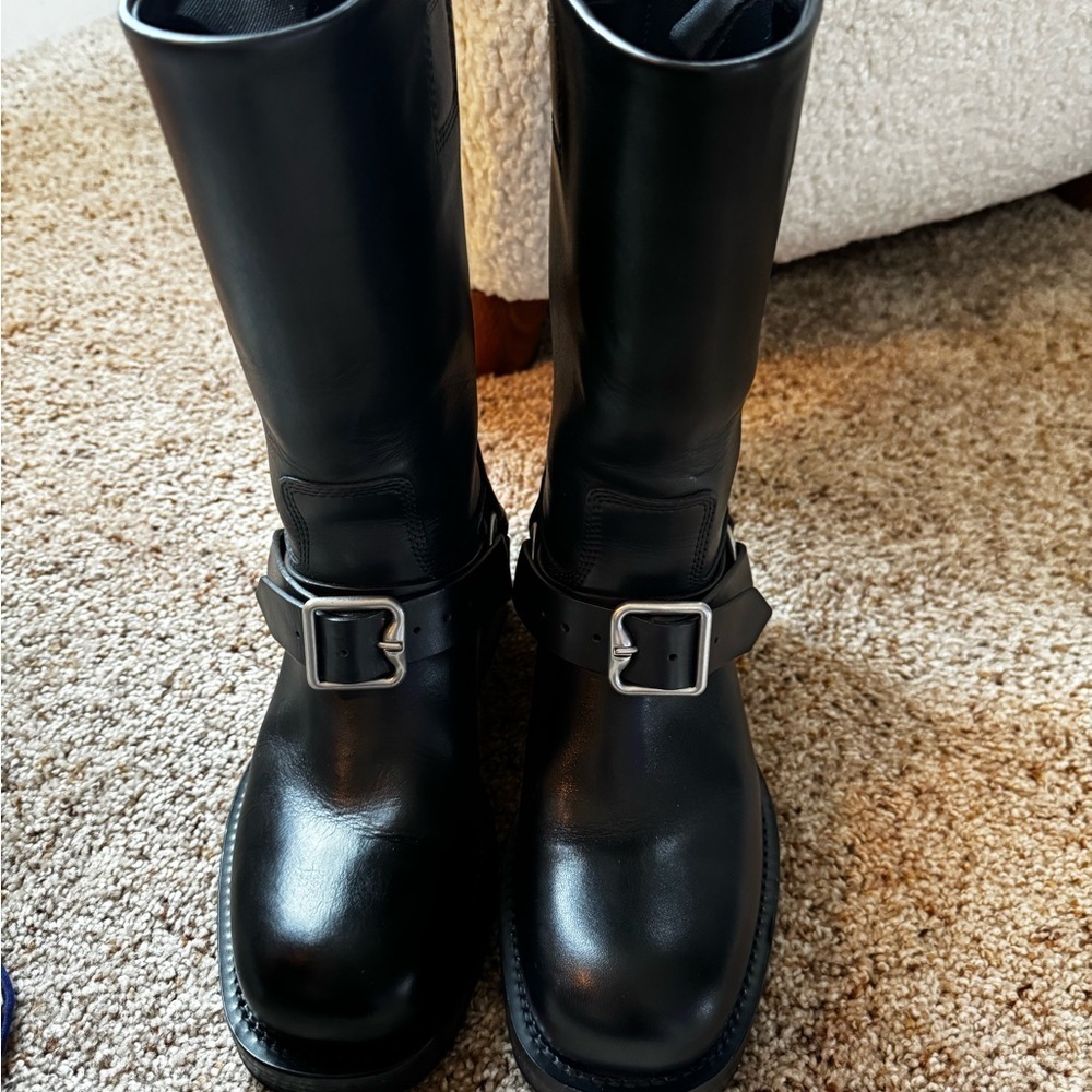 Burberry Low Saddle Moto Boots size 36.5 - Picture 10 of 15